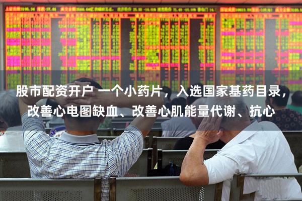 股市配资开户 一个小药片，入选国家基药目录，改善心电图缺血、改善心肌能量代谢、抗心